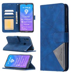 Binfen Color BF05 Prismatic Slim Wallet Flip Cover for Huawei Y7(2019) / Y7 Prime(2019) / Y7 Pro(2019) - Blue