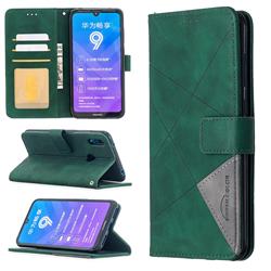 Binfen Color BF05 Prismatic Slim Wallet Flip Cover for Huawei Y7(2019) / Y7 Prime(2019) / Y7 Pro(2019) - Green