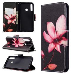 Lotus Flower Leather Wallet Case for Huawei Y7p