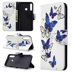 Flying Butterflies Leather Wallet Case for Huawei Y7p