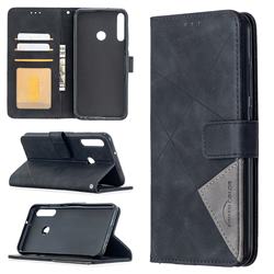 Binfen Color BF05 Prismatic Slim Wallet Flip Cover for Huawei Y7p - Black