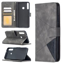 Binfen Color BF05 Prismatic Slim Wallet Flip Cover for Huawei Y7p - Gray