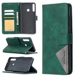 Binfen Color BF05 Prismatic Slim Wallet Flip Cover for Huawei Y7p - Green