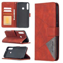 Binfen Color BF05 Prismatic Slim Wallet Flip Cover for Huawei Y7p - Brown