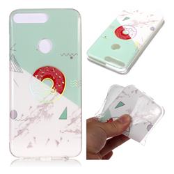 Donuts Marble Pattern Bright Color Laser Soft TPU Case for Huawei Y7 Pro (2018) / Y7 Prime(2018) / Nova2 Lite