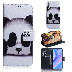 Sleeping Panda PU Leather Wallet Case for Huawei Y8p