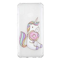 Donut Unicorn Anti-fall Clear Varnish Soft TPU Back Cover for Huawei Y9 (2019)