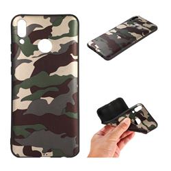 Camouflage Soft TPU Back Cover for Huawei Y9 (2019) - Gold Green