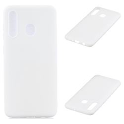 Candy Soft Silicone Protective Phone Case for Huawei Y9 (2019) - White