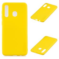Candy Soft Silicone Protective Phone Case for Huawei Y9 (2019) - Yellow