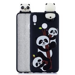 Ascended Panda Soft 3D Climbing Doll Soft Case for Huawei Y9 (2019)