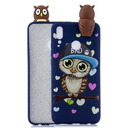 Bad Owl Soft 3D Climbing Doll Soft Case for Huawei Y9 (2019)