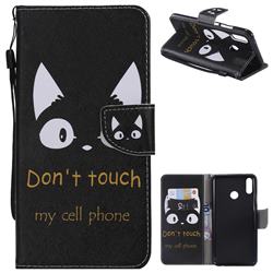 Cat Ears PU Leather Wallet Case for Huawei Y9 (2019)