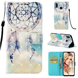 Fantasy Campanula 3D Painted Leather Wallet Case for Huawei Y9 (2019)