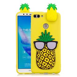 Big Pineapple Soft 3D Climbing Doll Soft Case for Huawei Y9 (2018)