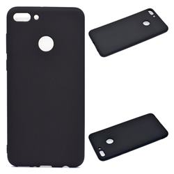 Candy Soft Silicone Protective Phone Case for Huawei Y9 (2018) - Black