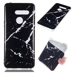 Black Rough white Soft TPU Marble Pattern Phone Case for LG G8 ThinQ (LG G8 ThinQ)