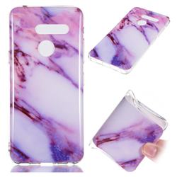Purple Soft TPU Marble Pattern Case for LG G8 ThinQ (LG G8 ThinQ)