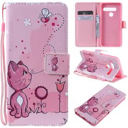Cats and Bees PU Leather Wallet Case for LG G8 ThinQ