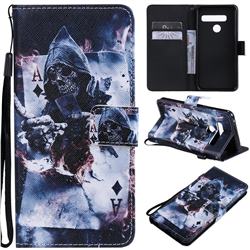 Skull Magician PU Leather Wallet Case for LG G8 ThinQ