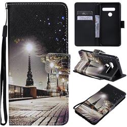 City Night View PU Leather Wallet Case for LG G8 ThinQ