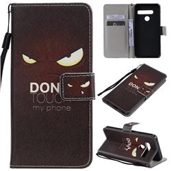 Angry Eyes PU Leather Wallet Case for LG G8 ThinQ