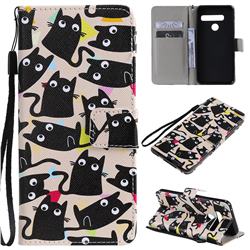 Cute Kitten Cat PU Leather Wallet Case for LG G8 ThinQ