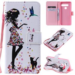 Petals and Cats PU Leather Wallet Case for LG G8 ThinQ