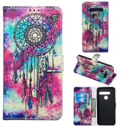 Butterfly Chimes PU Leather Wallet Case for LG G8 ThinQ