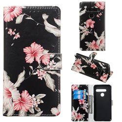 Azalea Flower PU Leather Wallet Case for LG G8 ThinQ