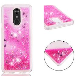 Dynamic Liquid Glitter Quicksand Sequins TPU Phone Case for LG Stylo 4 - Rose