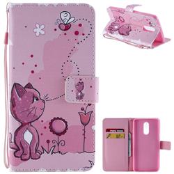 Cats and Bees PU Leather Wallet Case for LG Stylo 4