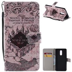 Castle The Marauders Map PU Leather Wallet Case for LG Stylo 4