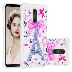 Mirror and Tower Dynamic Liquid Glitter Sand Quicksand Star TPU Case for LG Stylo 5