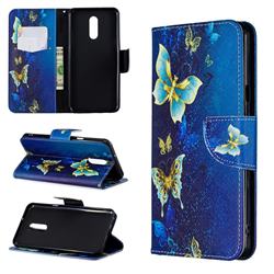 Golden Butterflies Leather Wallet Case for LG Stylo 5