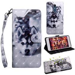 Husky Dog 3D Painted Leather Wallet Case for LG Stylo 5