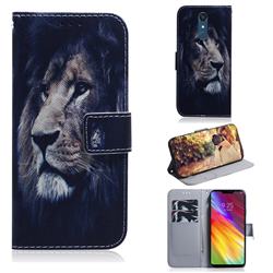 Lion Face PU Leather Wallet Case for LG Stylo 5