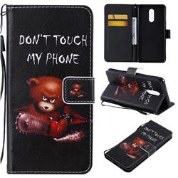 Angry Bear PU Leather Wallet Case for LG Stylo 5