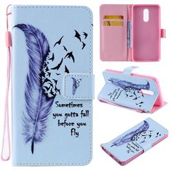 Feather Birds PU Leather Wallet Case for LG Stylo 5