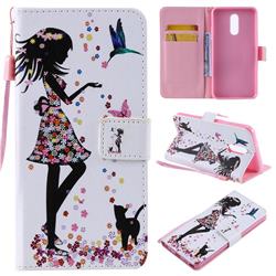 Petals and Cats PU Leather Wallet Case for LG Stylo 5