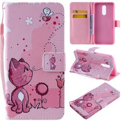 Cats and Bees PU Leather Wallet Case for LG Stylo 5