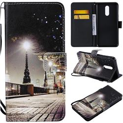 City Night View PU Leather Wallet Case for LG Stylo 5
