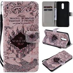 Castle The Marauders Map PU Leather Wallet Case for LG Stylo 5