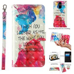 Look at Phone 3D Painted Leather Wallet Case for LG Stylo 5