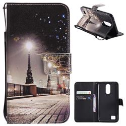 City Night View PU Leather Wallet Case for LG K10 2017
