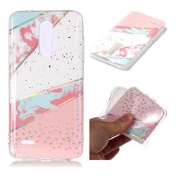 Matching Color Marble Pattern Bright Color Laser Soft TPU Case for LG K10 (2018)
