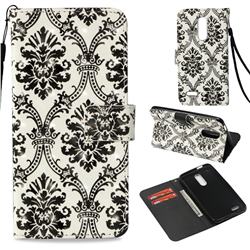 Crown Lace 3D Painted Leather Wallet Case for LG K10 (2018)