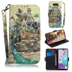 Beast Zoo 3D Painted Leather Wallet Phone Case for LG K31
