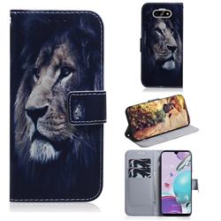 Lion Face PU Leather Wallet Case for LG K31
