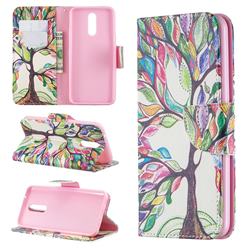 The Tree of Life Leather Wallet Case for LG K40 (LG K12+, LG K12 Plus)